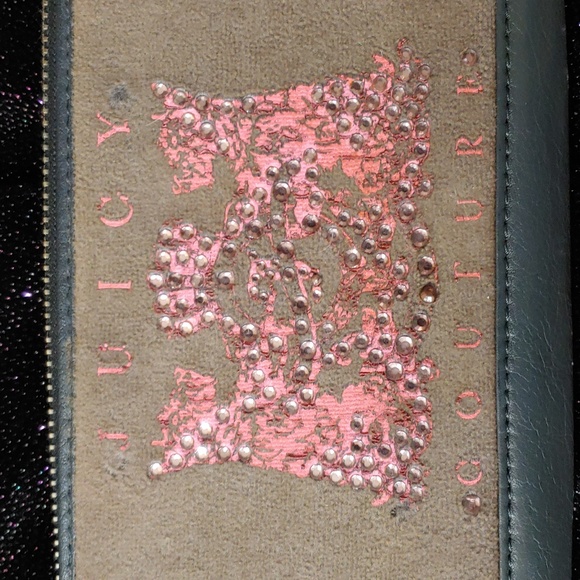 Juicy Couture y2k Vintage Velour Scottie Large Wallet - Picture 3 of 16